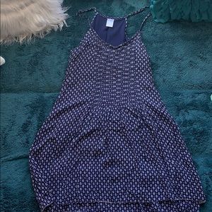 Navy blue pattern dress